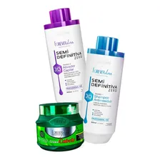 Forever Liss Progressiva 3d Sem Formol + Cresce Cabelo 250g Foto  mini 1