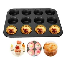 Forma Assadeira Cupcake 12 Cavidades Antiaderente Foto  mini 1