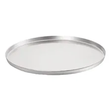 Forma Assadeira Redonda Pizza Grande 35cm Cor Prateado Foto mini 1
