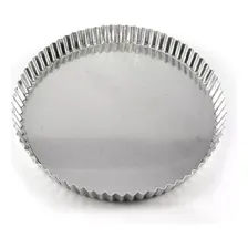 Forma Assadeira Torta Crespa Fundo Falso AlumÃnio 21cm Foto mini 1