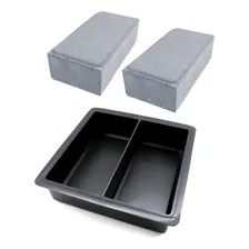Forma Bloquete De Calçada Piso Dupla 24x10x4 Kit 5 Peças Foto mini 1