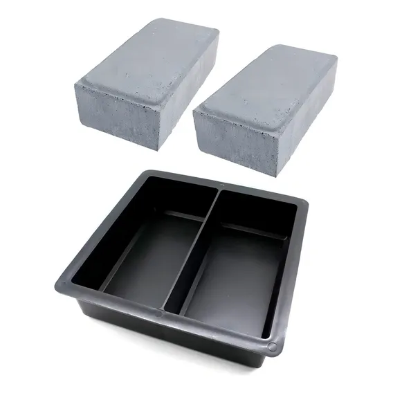 Forma Bloquete De Calçada Piso Dupla 24x10x4 Kit 5 Peças Foto 1