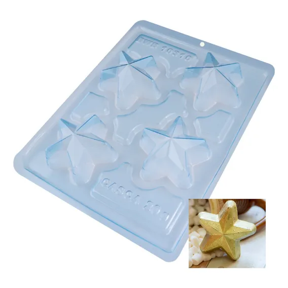 Forma Chocolate Estrela 3d Confeitaria Bwb Foto 1