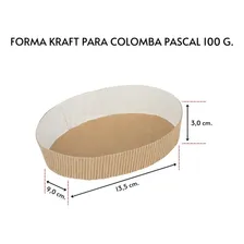 Forma Colomba Pascal Oval 100g Com 50 Unidades Foto mini  2