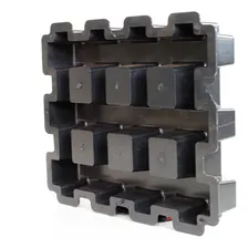 Forma Concregrama Piso Grama Bloquete 10 Pcs 43x33x7 Kit Forma Interna Quadrada Foto mini 2