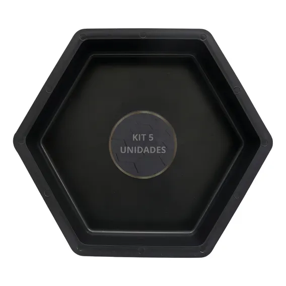 Forma De Bloquete Sextavado Hexagonal 25x25x6 Kit Com 5 Foto 1