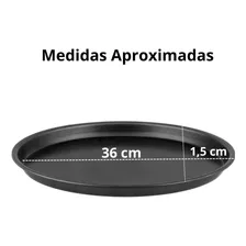Forma De Pizza Assadeira Antiaderente Bandeja Kit Com 2 Foto mini 2