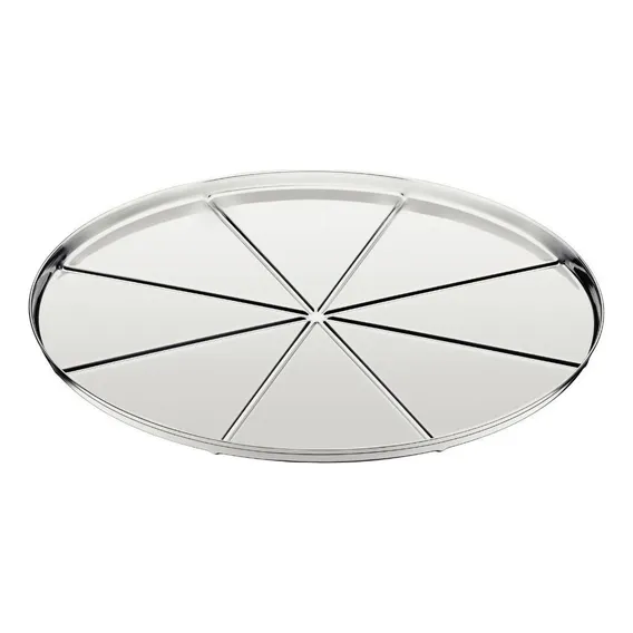 Forma De Pizza Vincos Tramontina Em Aço Inox 30 Cm Foto 1