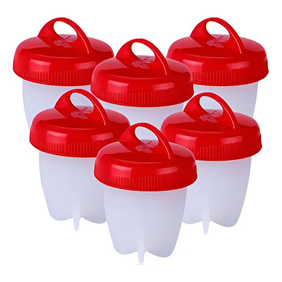 Forma De Silicone 6 Peças Para Cozinhar Ovos Magic Egg Boil Foto 1