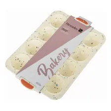 Forma De Silicone Hercules Muffins 12 Cavidades Cor Bege Foto mini 4
