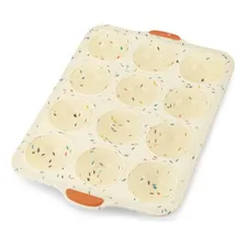 Forma De Silicone Hercules Muffins 12 Cavidades Cor Bege Foto mini 2