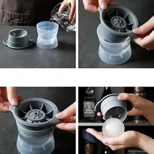 Forma Gelo Esfera Silicone Grande Bola Redonda Bar Whisky Foto mini 2