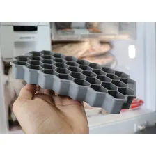Forma Gelo Silicone Chocolate Bombom Sabonete Colmeia Cubo Cor Cinza-escuro Foto mini  3