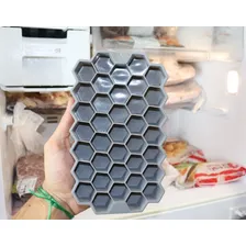 Forma Gelo Silicone Chocolate Bombom Sabonete Colmeia Cubo Cor Cinza-escuro Foto mini  2