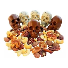 Forma Gelo Silicone Molde Chocolate Halloween Caveira Cranio Foto mini 4