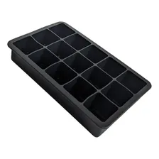 Forma Gelo Silicone Papinha 15 Cubos Com Tampa Livre D Bpa Cor Preto Foto  mini 1