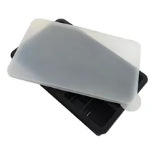 Forma Gelo Silicone Papinha 15 Cubos Com Tampa Livre D Bpa Cor Preto Foto mini  2