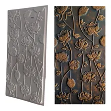 Forma Gesso 3d - Molde Gesso 3d - Floral - 1 Metro Cor Cinza Foto  mini 1