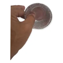 Forma Mello Redonda Forminhas 50ml Fabricado Em AlumÃnio Cinza - Kit De 800 Foto mini 3