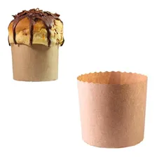 Forma Mini Panetone Kraft Papel Forneável 100g 12un Foto mini 1