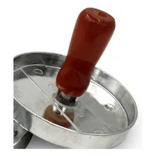 Forma Molde Modelador Prensador Hamburguer 10cm Com Textura Foto mini  3