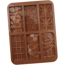 Forma Molde Silicone Barra Tablete Chocolate Confeitaria Foto mini  2