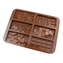 Forma Molde Silicone Barra Tablete Chocolate Confeitaria Foto mini 4