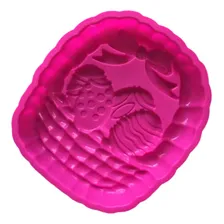 Forma Molde Silicone Bolo Cesta Ovos Pascoa 28.5cm Coelho Foto mini  3