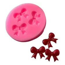 Forma Molde Silicone Laços Lacinho Fondant Chocolate Biscuit Foto mini 2