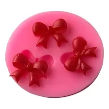 Forma Molde Silicone Laços Lacinho Fondant Chocolate Biscuit Foto mini 3