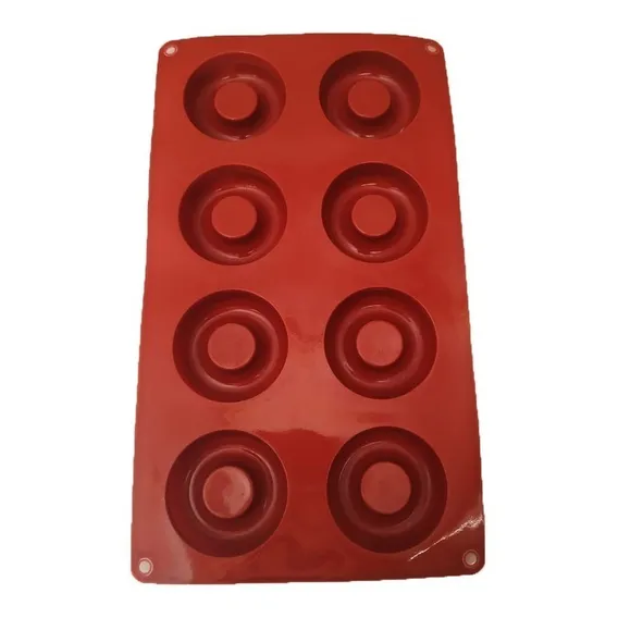 Forma Molde Silicone Mini Donuts Com 8 Cavidades Foto 1