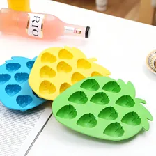 Forma Molde Silicone Morango Biscuit Sabonete Velas Bombons Cor Verde Foto mini 2