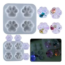 Forma Molde Silicone Resina 4 Patinhas Pata Cachorro Gato Foto mini 4