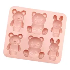 Forma Molde Silicone Urso Ursinho Coelho Chocolate Biscuit Foto mini  2