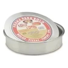 Forma P/ Bolo /torta /pizza 26 Cm Fundo Removível - Nigro Cor Prateado Foto mini 2