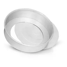 Forma P/ Bolo /torta /pizza 26 Cm Fundo Removível - Nigro Cor Prateado Foto mini 1