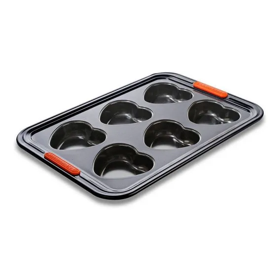 Forma Para 6 Muffins Le Creuset Formato Coração Foto 1