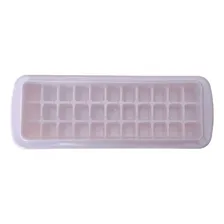 Forma Para Gelo Com Tampa Empilhável Em Plastico Rosa Foto mini  2