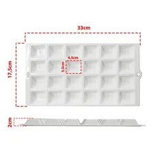 Forma Para Mini Pastel E Ravioli Recheado 24 Cavidades Cor Branco Foto mini 3