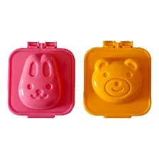 Forma Para Modelar Ovo Cozido Doces 3d - Urso E Coelho Foto  mini 1