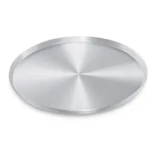 Forma Para Pizza Em Aluminio Com Diametro De 35 Cm Altura 2 Cor Cinza Foto mini 2