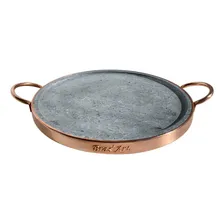Forma Para Pizza Kit Com 2 Formas De Pedra Sabão 37 Cm Diâm Foto mini  2