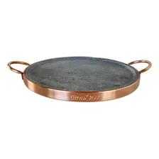 Forma Para Pizza Kit Com 2 Formas De Pedra Sabão 37 Cm Diâm Foto mini 4