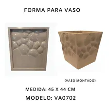 Forma Para Vaso De Jardim P/ Gesso E Cimento Abs - Va0702 Foto mini 2