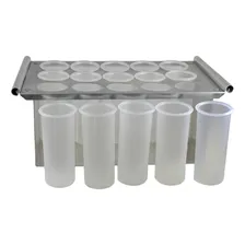 Forma Picoleteira Aluminio C/ Centralizador P/ 15 Palitos Cor Cinza Foto mini 4