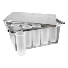 Forma Picoleteira Aluminio C/ Centralizador P/ 15 Palitos Cor Cinza Foto mini  2