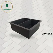 Forma Piso Bloquete Paver Tijolinho Duplo 20x10x8 Foto mini 3