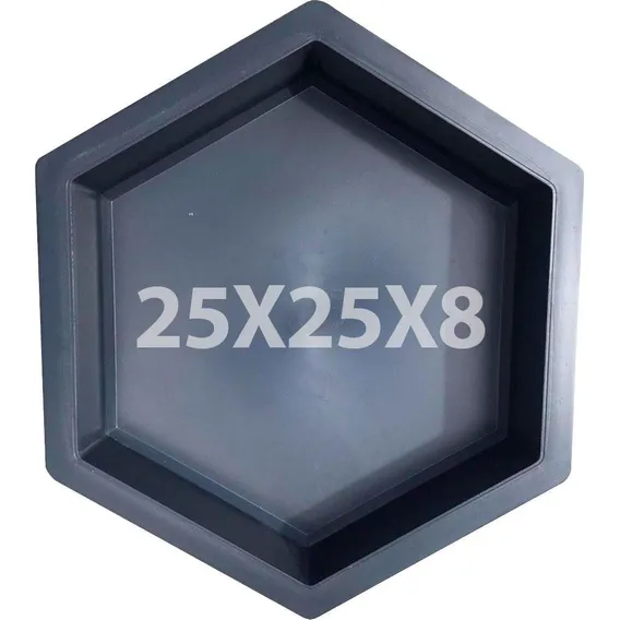 Forma Piso Bloquete Sextavado Liso 25x25x8 Para Calçada Foto 1