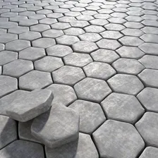 Forma Piso Bloquete Sextavado Liso 25x25x8 Para Calçada Foto mini 4