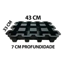 Forma Piso Concregrama Preta Gme Formas Medida 43x33x7 - 2un Foto mini 1